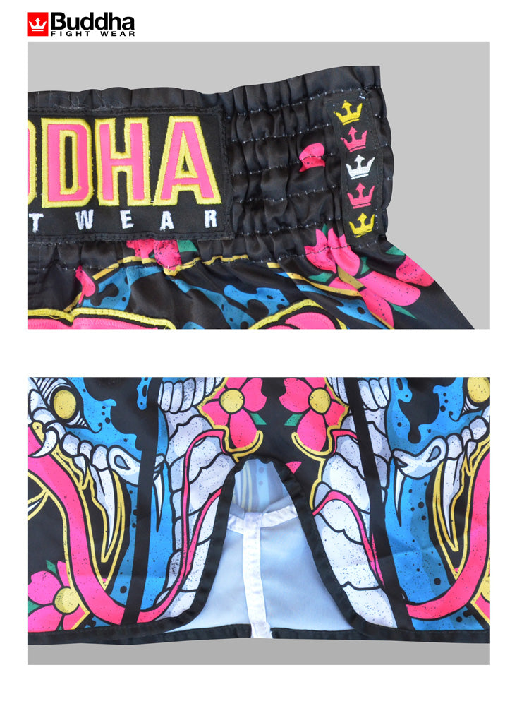 Pantalones Muay Thai Buddha Retro Cobra