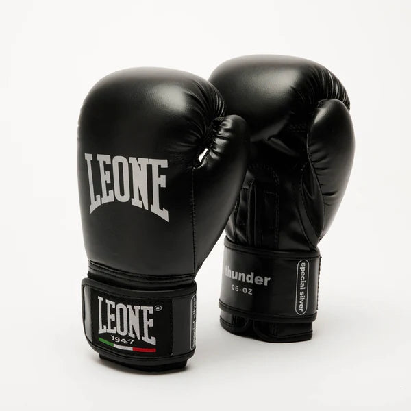 Guanti da Boxe Bambino Leone 1947 Thunder GN383J Nero