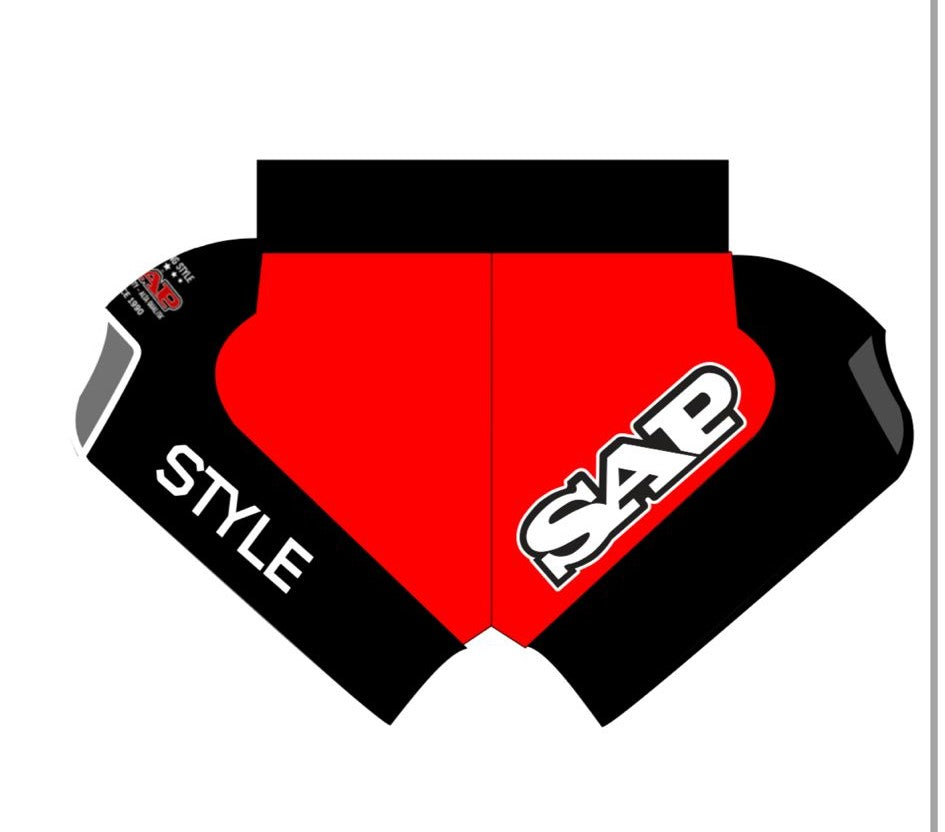 Pantaloncini Collab SAP Shark Rosso
