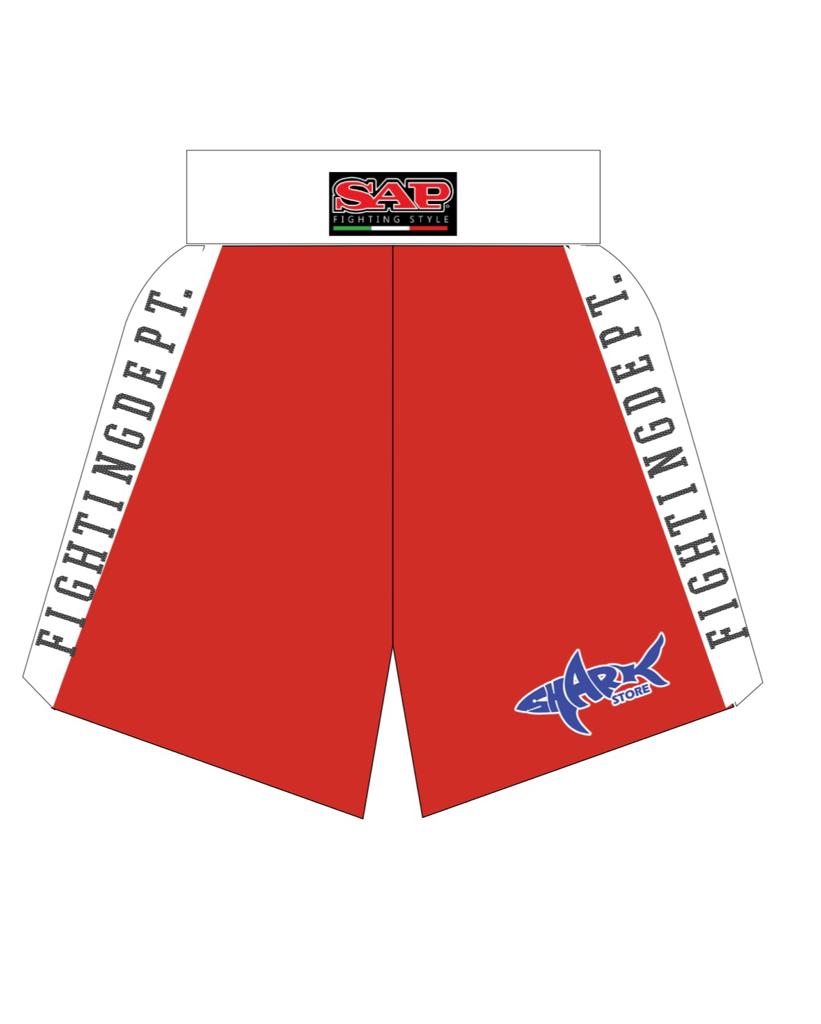 Pantaloncini Collab SAP Shark Competition Rosso