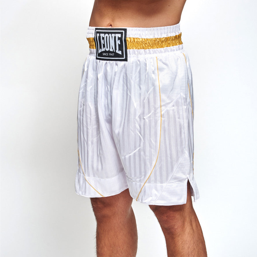 Pantaloncino Boxe Leone 1947 Premium AB240 Bianco