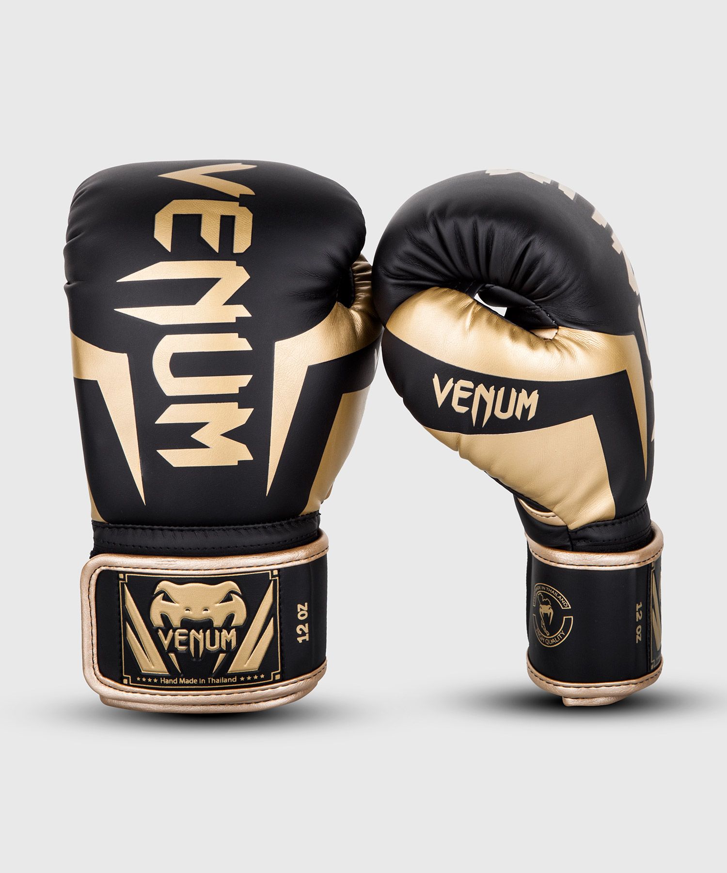 VENUM Elite Boxing Gloves Black/Gold 